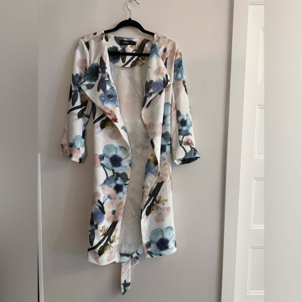 Simons Blue and Pink Floral Blazer/Jacket